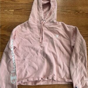 Champion Pink Hoodie cropped